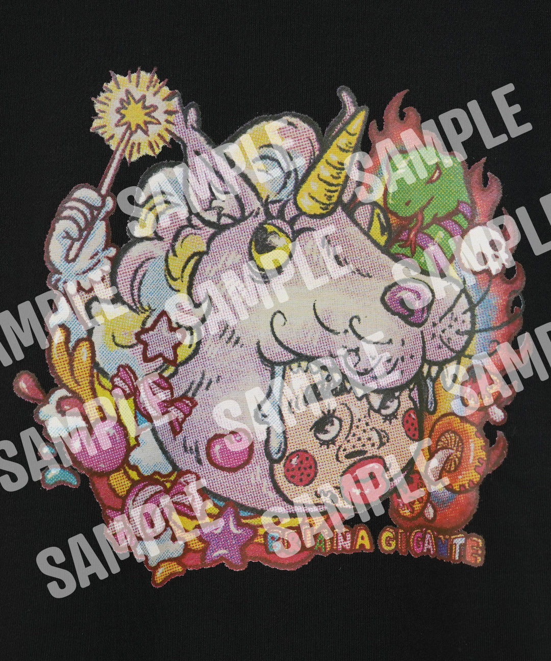 mune x Briana Gigante Bari Cawaii ビッグシルエットトレーナー 「ユニコーンの皮をかぶった娘」