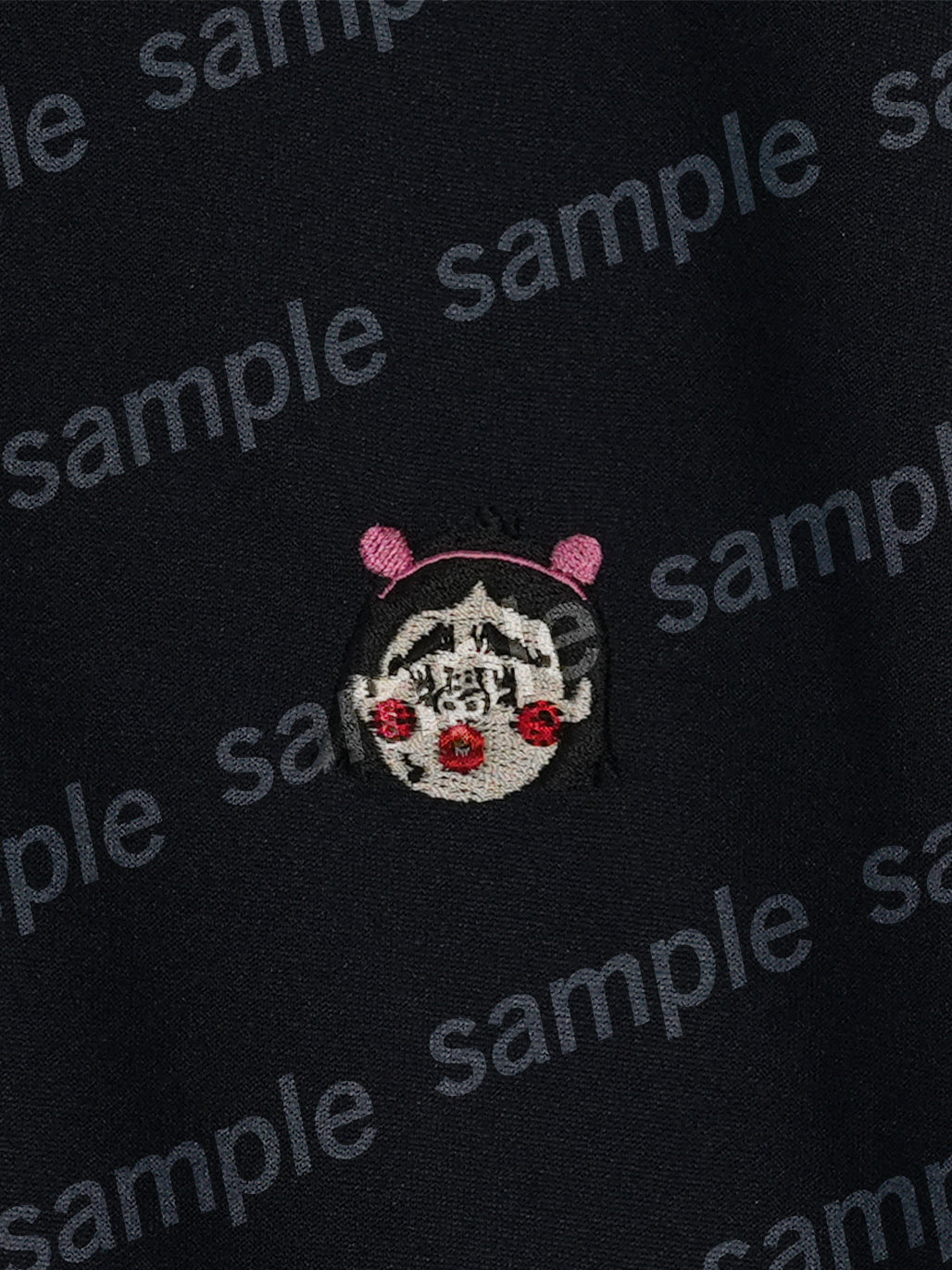 ワンポイント顔面刺繍ジャージ (※背面に官能的プリント)