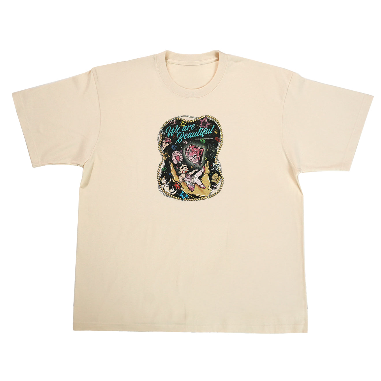 mune x Briana Gigante “We Are Beautiful” T-shirt / Bling Bling ME！コミックポストカード付き