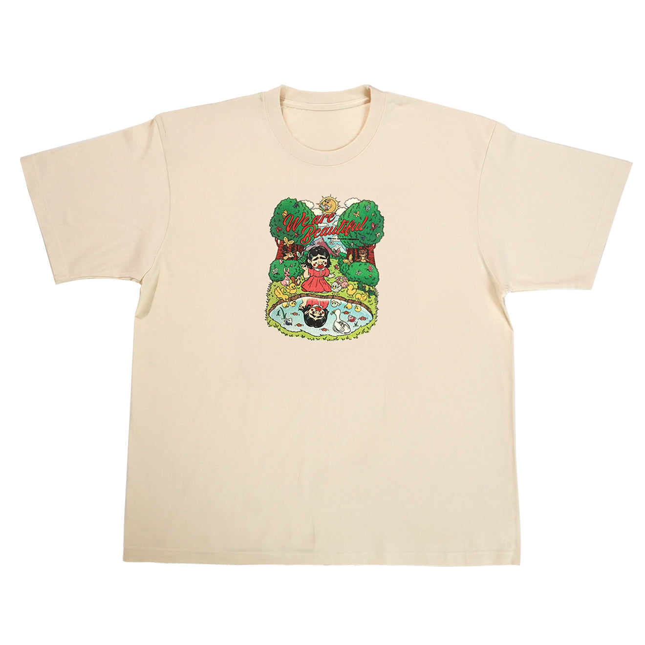 mune x Briana Gigante “We Are Beautiful” T-shirt / In a Pond of love…♡コミックポストカード付き