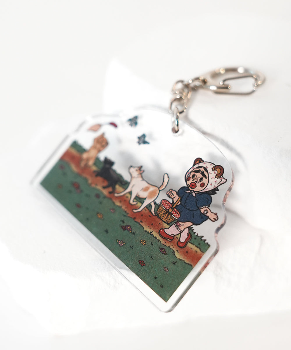 mune x Briana Gigante アクリルキーホルダー 「good company」